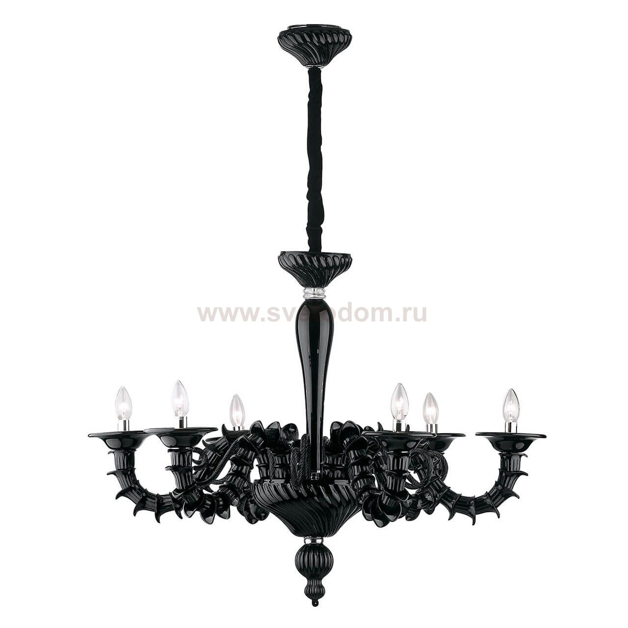 Ideal Lux CA' REZZONICO SP6 NERO Светильник подвесной