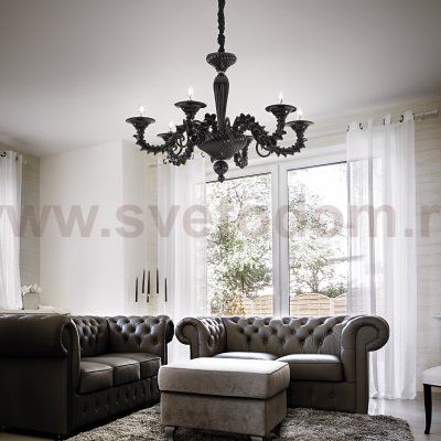 Люстра Ideal Lux CA REZZONICO SP6 NERO