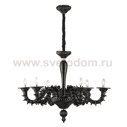 Люстра Ideal Lux CA REZZONICO SP6 NERO