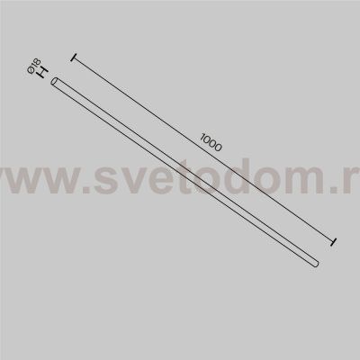 Комплектующие для систем освещения с токоведущими элементами Technical CA001-L1000-BS