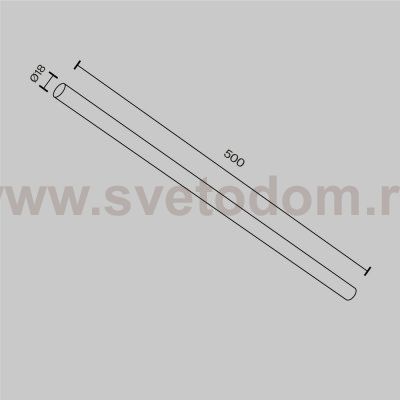 Комплектующие для систем освещения с токоведущими элементами Technical CA001-L500-BS