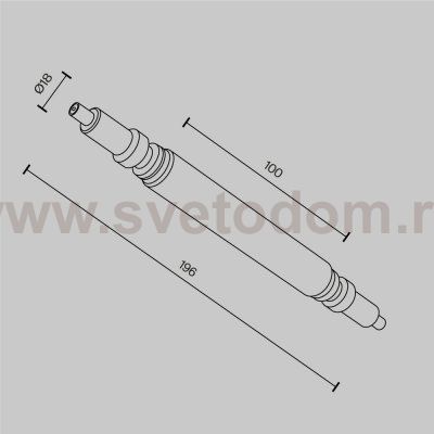 Комплектующие для систем освещения с токоведущими элементами Technical CA004RC-B