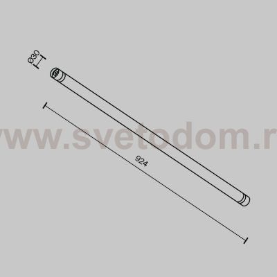 Комплектующие для систем освещения с токоведущими элементами Technical CA011-L900-B