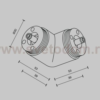 Комплектующие для систем освещения с токоведущими элементами Technical CA014CL-B