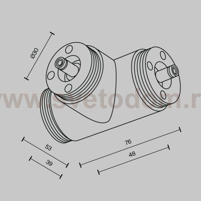Комплектующие для систем освещения с токоведущими элементами Technical CA015TC-B