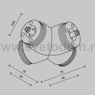 Комплектующие для систем освещения с токоведущими элементами Technical CA017TX-B