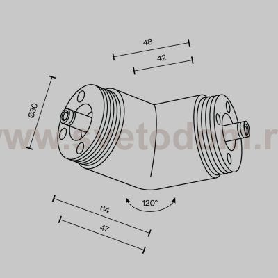 Комплектующие для систем освещения с токоведущими элементами Technical CA018LWC-B