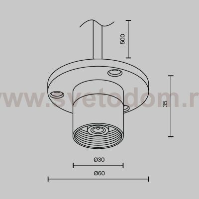 Комплектующие для систем освещения с токоведущими элементами Technical CA023BI-P-B