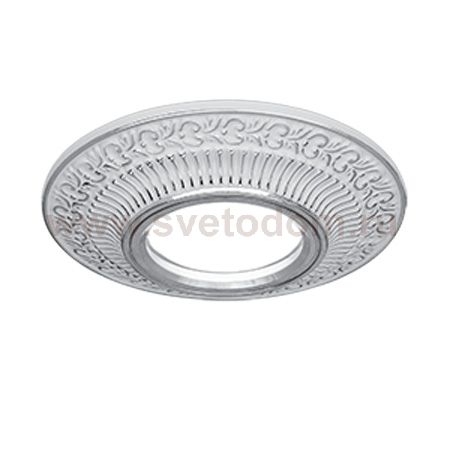 Светильник Gauss Antique CA026 Круг. Белый/Серебро, Gu5.3