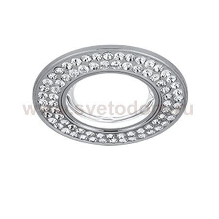 Светильник Gauss Strass CA034 Круг. Кристал/Хром, Gu5.3