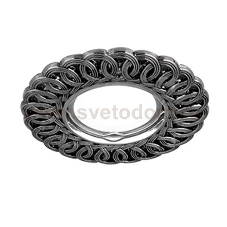 Светильник Gauss Antique CA042 Круг. Серебро/Черный Gu5.3 (CA042)