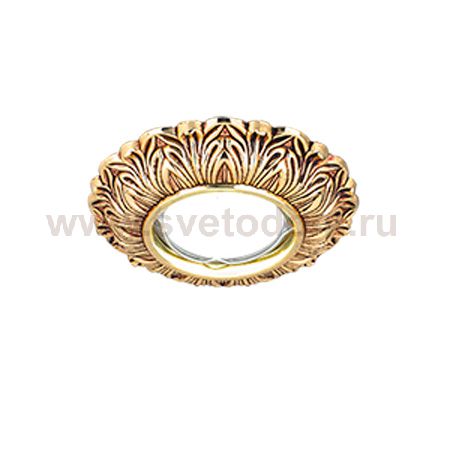 Светильник Gauss Antique CA049 Круг. Золото/Черный Gu5.3 (CA049)