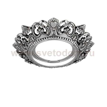 Светильник Gauss Antique CA051 Круг. Серебро/Черный Gu5.3 (CA051)