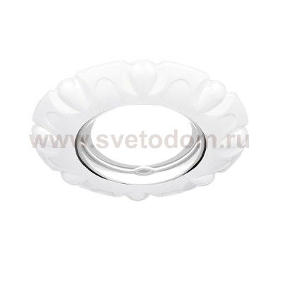 Светильник Gauss Metal Exclusive CA056 Круг. Белый перламутр, Gu5.3