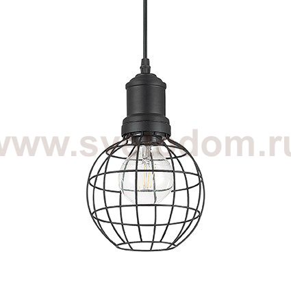 Ideal Lux CAGE SP1 ROUND NERO Светильник подвесной