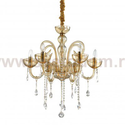 Люстра Ideal lux CANALETTO SP6 AMBRA (114521)