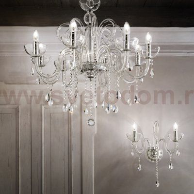 Люстра Ideal lux CANALETTO SP8 TRASPARENTE (27630)