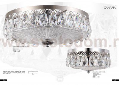 Светильник бра Crystal Lux CANARIA AP2 NICKEL (1311/402)