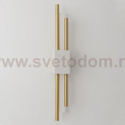 Бра Crystal Lux CARTA AP6W LED WHITE/BRASS