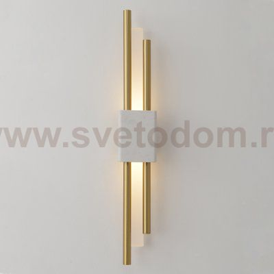 Бра Crystal Lux CARTA AP6W LED WHITE/BRASS