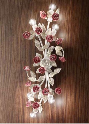 Настенный светильник Masiero CERAMIC GARDEN A6 Avorio/Oro Pallido-Cuoio/Oro/Rame