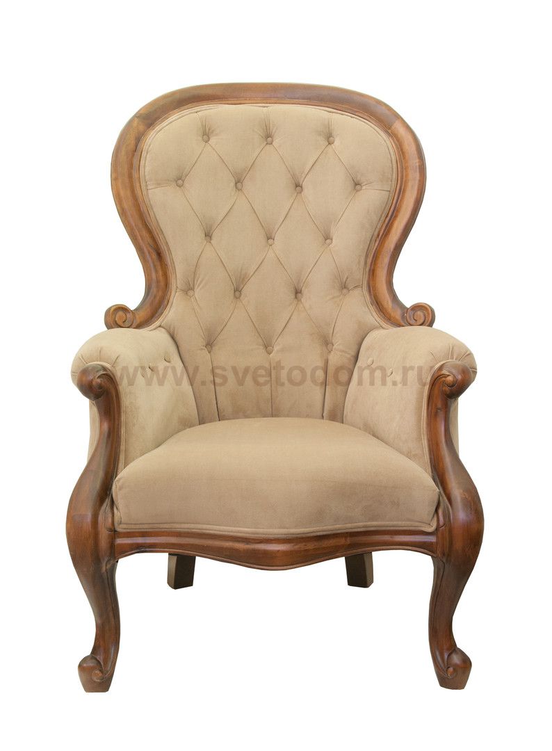 Классическое кресло Madre Light Brown MAK interior CH-295-O Коричневый