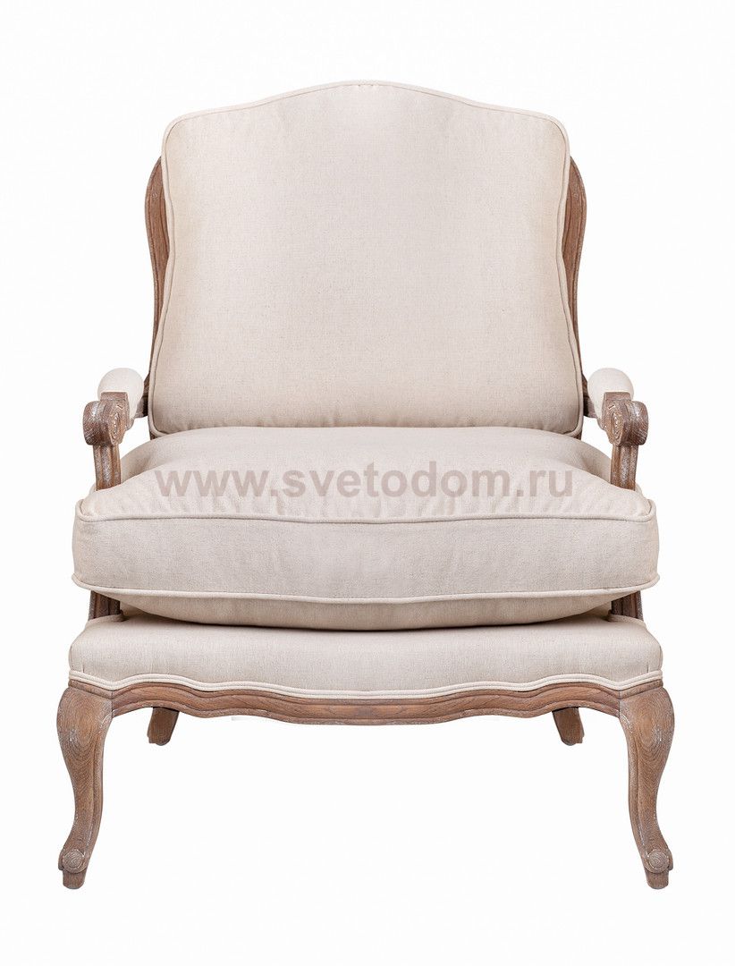 Мягкое полукресло с подлокотниками Niro Rattan Beige MAK interior CH-300-O Бежевый