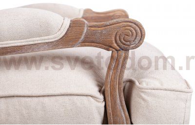 Мягкое полукресло с подлокотниками Niro Rattan Beige MAK interior CH-300-O Бежевый