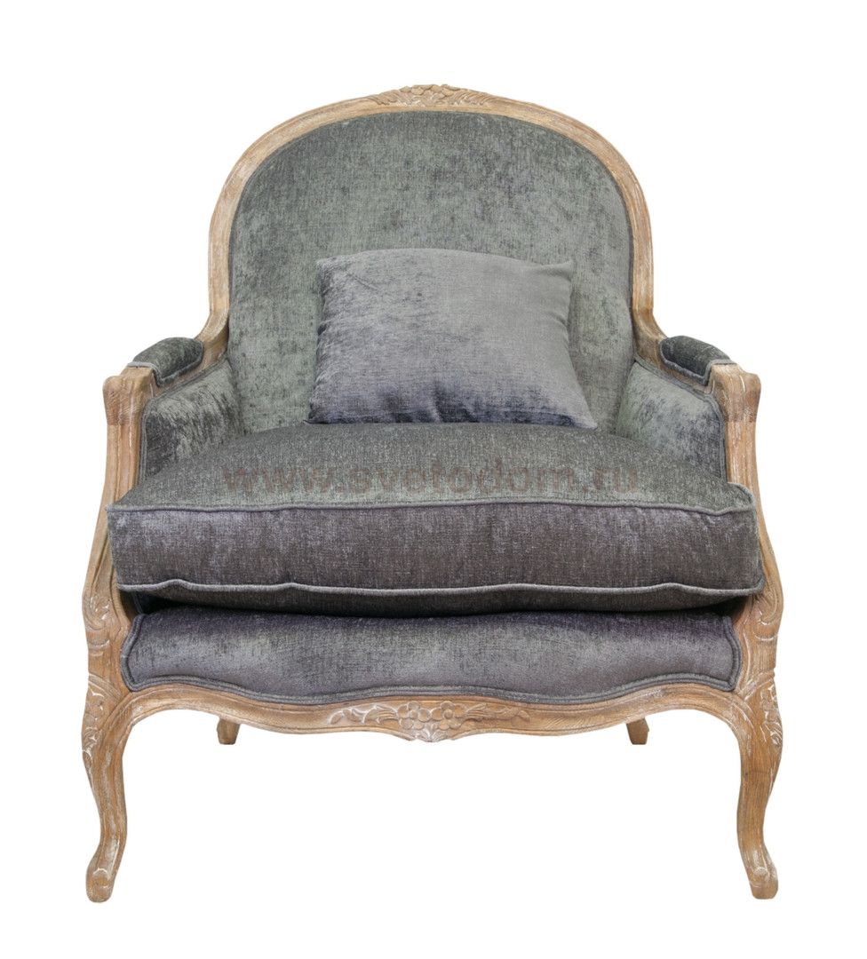 Мягкое полукресло с подлокотниками Aldo Classic MAK interior CH-301-O Серый