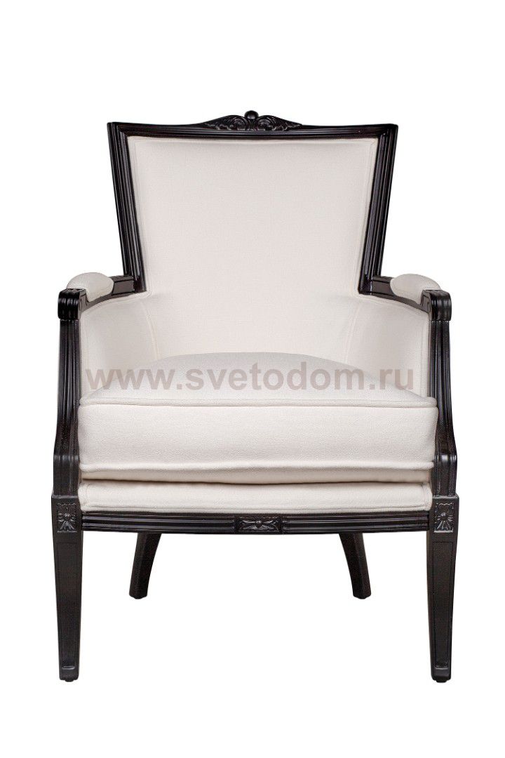 Мягкое полукресло с подлокотниками Tous white MAK interior CH-304-W Белый