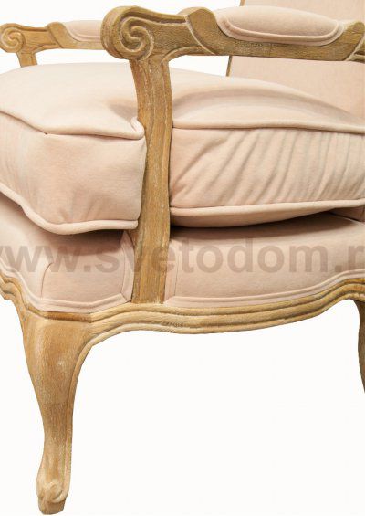 Мягкое полукресло с подлокотниками Nitro Beige Velvet MAK interior CH-863-VO Бежевый