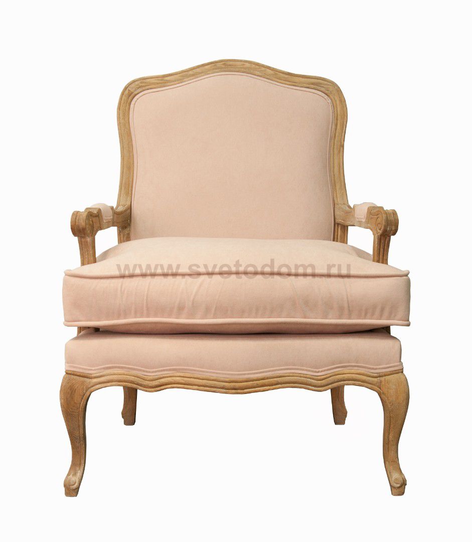 Мягкое полукресло с подлокотниками Nitro Beige Velvet MAK interior CH-863-VO Бежевый