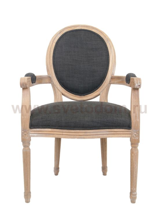 Мягкий стул с подлокотниками Diella Black MAK interior CH-904-1 Черный