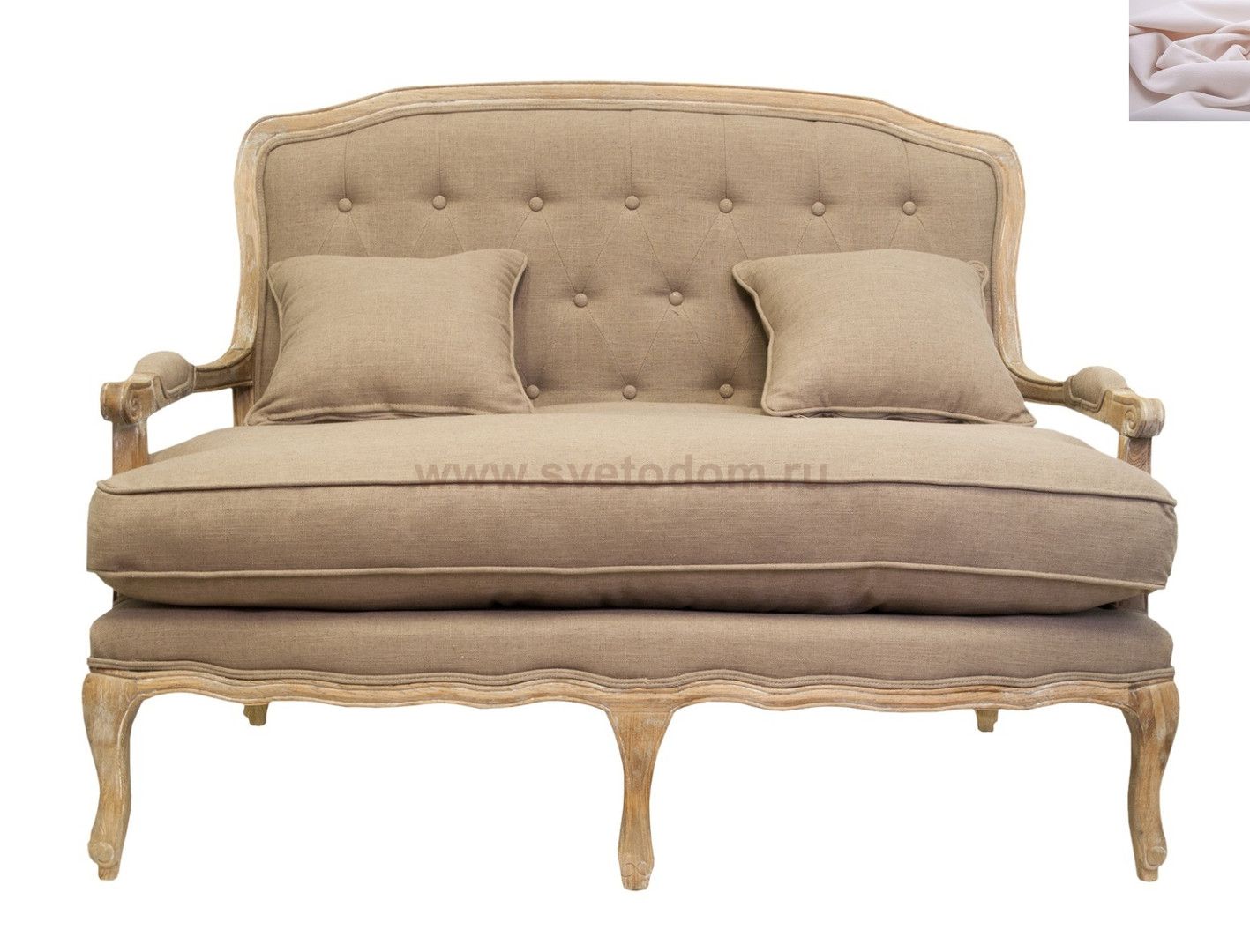 Диван Yareli Brown MAK interior CH-948-pink Розовый