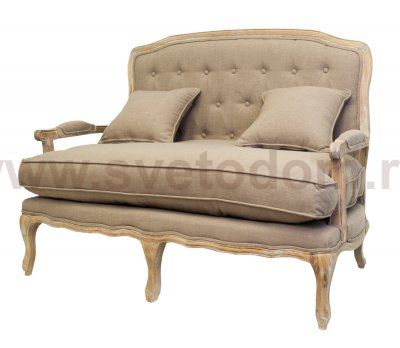 Дизайнерский двухместный диван Yareli Brown MAK interior CH-948 Коричневый