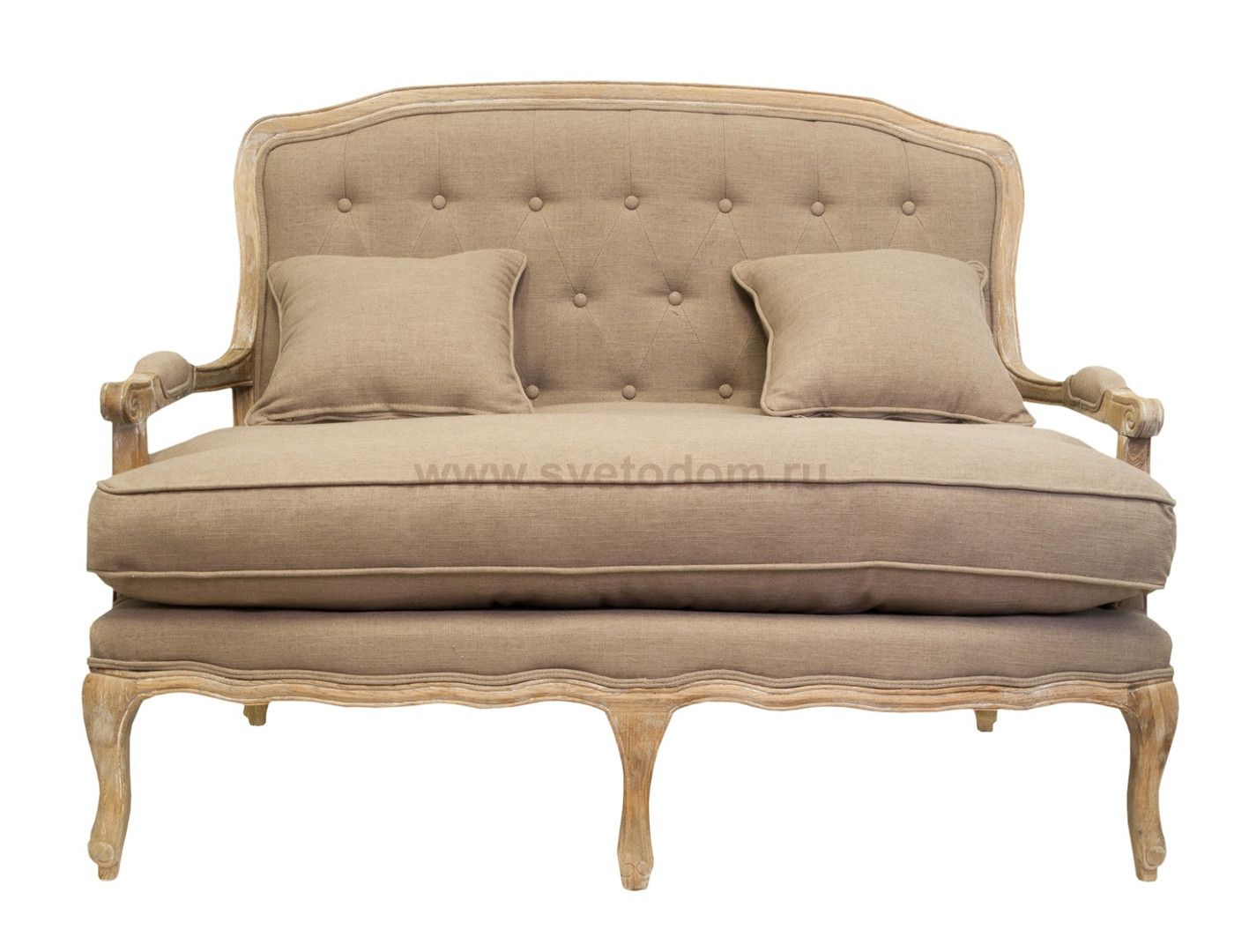 Дизайнерский двухместный диван Yareli Brown MAK interior CH-948 Коричневый