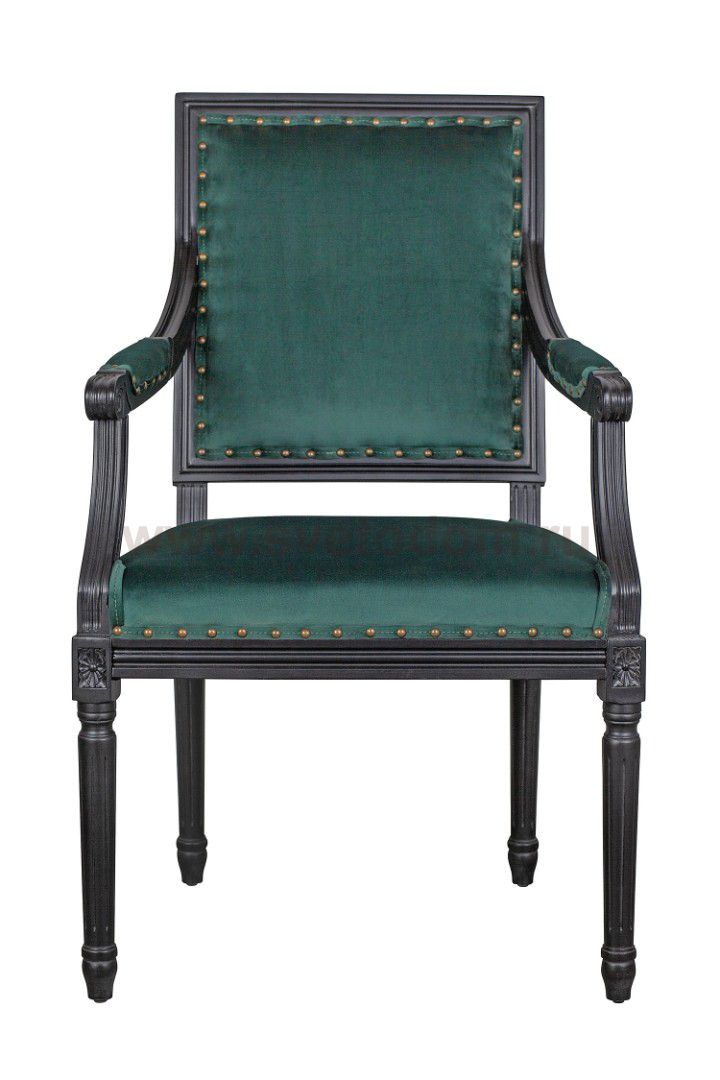 Мягкий стул с подлокотниками Runako Green MAK interior CH-970-2 Зеленый