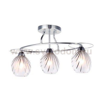 Люстра потолочная CLС0140360E14GD (SIDNEY 103/3A) металл, стекло 3*60W E14