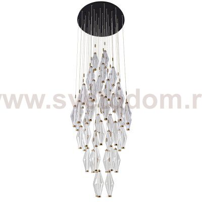 Citilux TANNA CL253050 LED Каскадная люстра Латунь