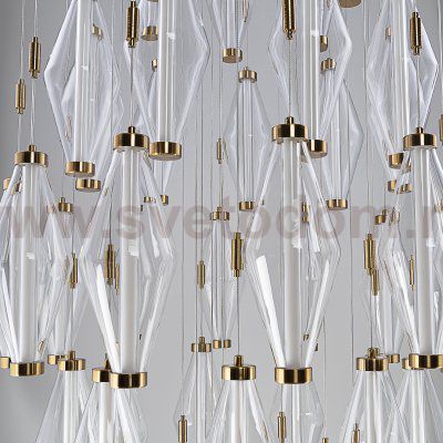 Citilux TANNA CL253050 LED Каскадная люстра Латунь