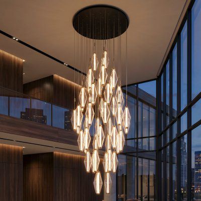 Citilux TANNA CL253050 LED Каскадная люстра Латунь