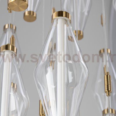 Citilux TANNA CL253050 LED Каскадная люстра Латунь