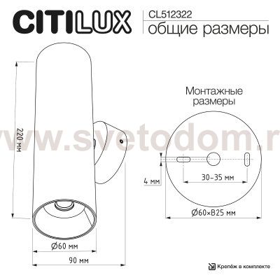 Citilux AXEL CL512322 Настенный светильник Латунь