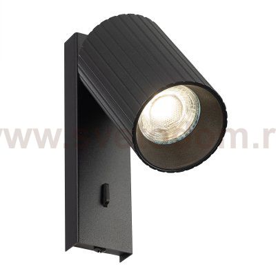 Citilux AXEL CL512511R Спот поворотный с выключателем Чёрный Рифлёный