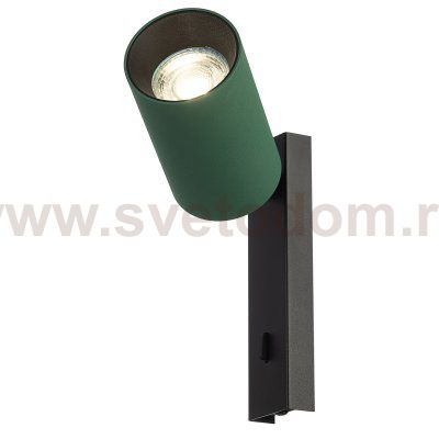 Citilux AXEL CL512515 Спот поворотный с выключателем Зелёный