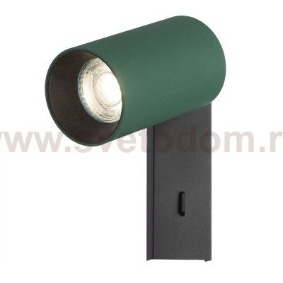 Citilux AXEL CL512515 Спот поворотный с выключателем Зелёный