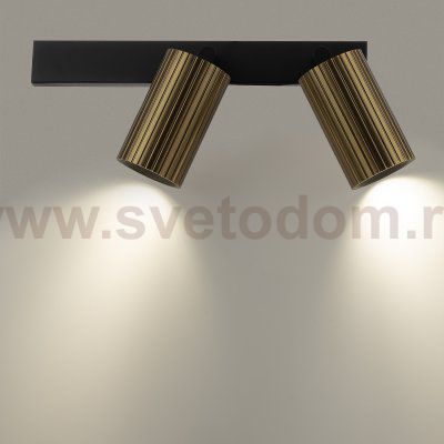 Citilux AXEL CL512523R Спот поворотный двойной Бронза Рифлёный