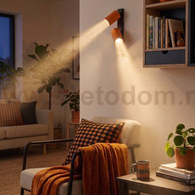 Citilux AXEL CL512524 Спот поворотный двойной Терракот