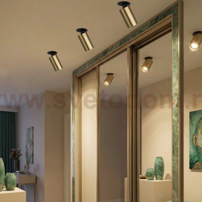 Citilux AXEL CL512D12 Спот поворотный встраиваемый Латунь