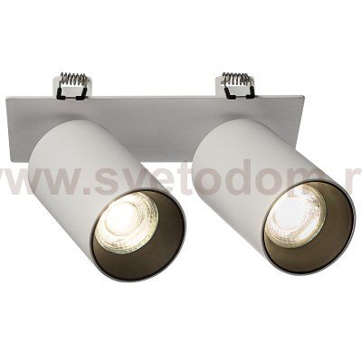 Citilux AXEL CL512D20 Спот поворотный встраиваемый двойной Белый